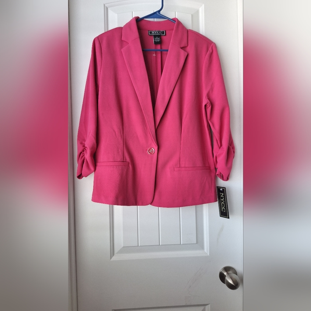 New York & Company Pink Women's Blazer